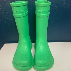 Balenciaga croc boots